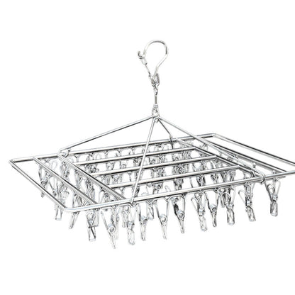 30/40/55 Pegs Stainless Steel Laundry Sock Underwear Clothes Dryer Rack Hanger - 55Pegs V528-STEELHANGER-55PEG-427175
