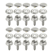 62Pcs Canvas Snap Fastener Kit with Stainless Screws and Tools for Marine Tent Cover V528-STEELSNAP-62PCS-878965