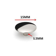 120PCS 15mm Stainless Steel Snap Fasteners Press Studs Cap Button Boat V528-STEELSNAP120PCS-166521