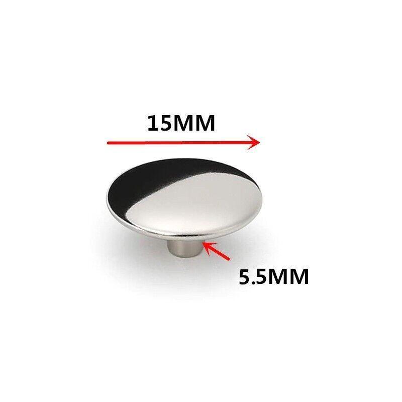 120PCS 15mm Stainless Steel Snap Fasteners Press Studs Cap Button Boat V528-STEELSNAP120PCS-166521