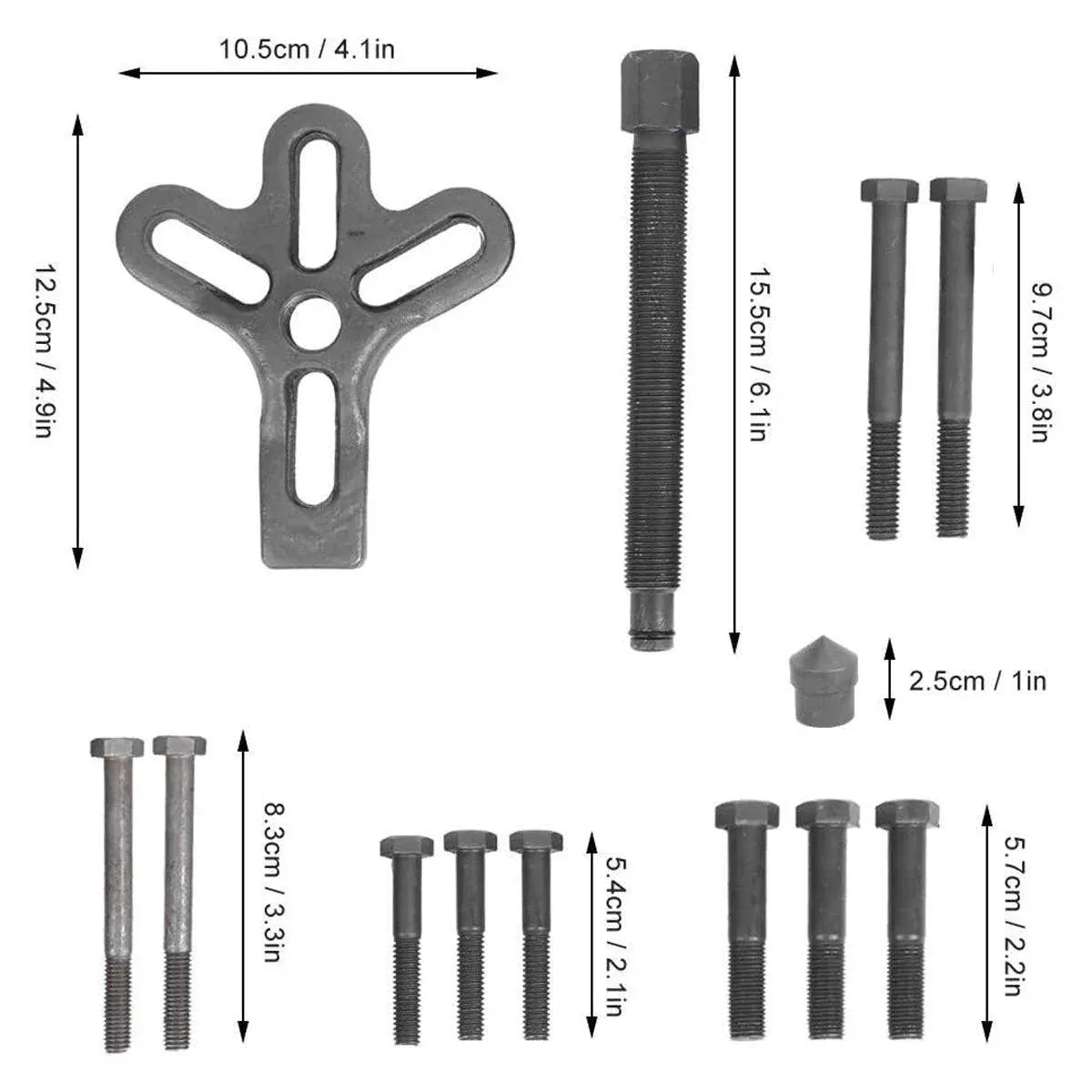 13 Piece Steering Wheel Removal Tool Kit Automotive Repair Disassembly Set V528-STEERING-WHEEL-REMOVER-13PCS-778140