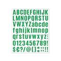 10pcs Letter Stickers Colorful DIY Scrapbooking Water Bottle Greeting Cards - Dark Green V528-STICKER-10PCS-DARK-GREEN-760158