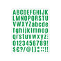 10pcs Letter Stickers Colorful DIY Scrapbooking Water Bottle Greeting Cards - Dark Green V528-STICKER-10PCS-DARK-GREEN-760158