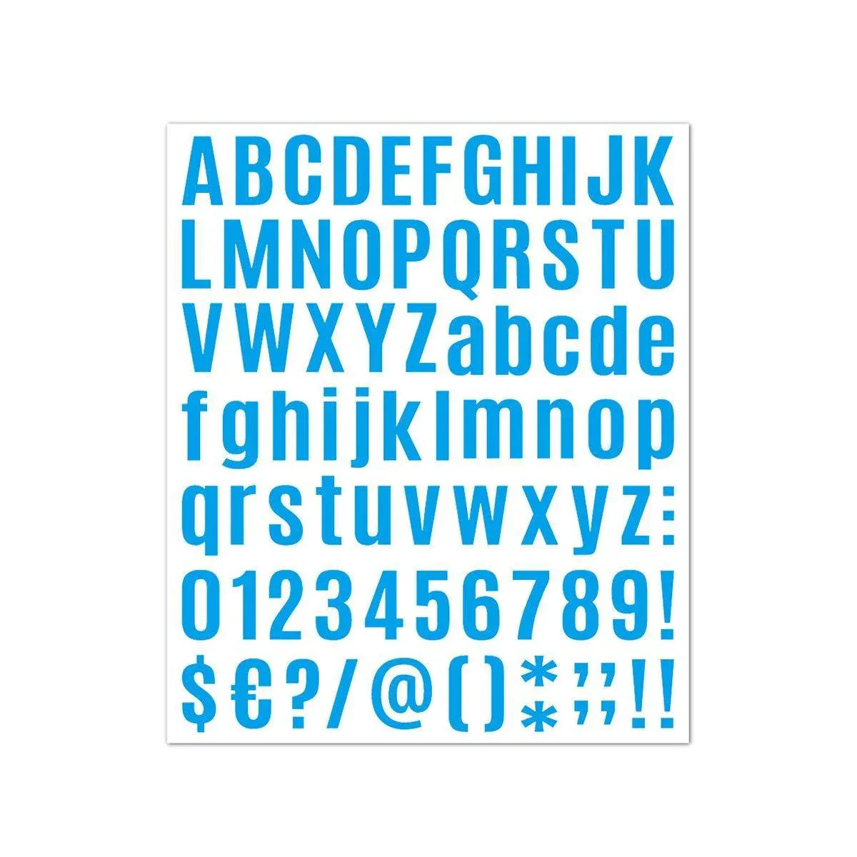 10pcs Letter Stickers Colorful DIY Scrapbooking Water Bottle Greeting Cards - Light Blue V528-STICKER-10PCS-LIGHT-BLUE-437000