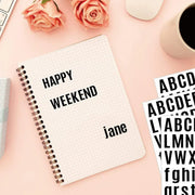 10pcs Letter Stickers Colorful DIY Scrapbooking Water Bottle Greeting Cards - Light Blue V528-STICKER-10PCS-LIGHT-BLUE-437000