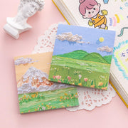 800 Sheets Colorful Oil Painting Sticky Notes Memo Pads Self-Adhesive Notes - 4# V528-STICKER-10PCS-LYXZ-763003