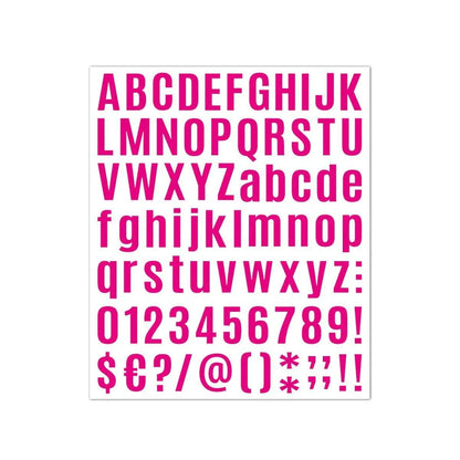 10pcs Letter Stickers Colorful DIY Scrapbooking Water Bottle Greeting Cards - Rose Red V528-STICKER-10PCS-ROSE-RED-406895