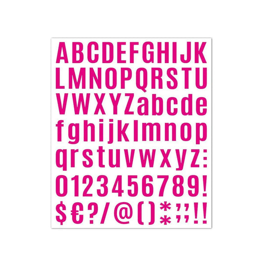 10pcs Letter Stickers Colorful DIY Scrapbooking Water Bottle Greeting Cards - Rose Red V528-STICKER-10PCS-ROSE-RED-406895