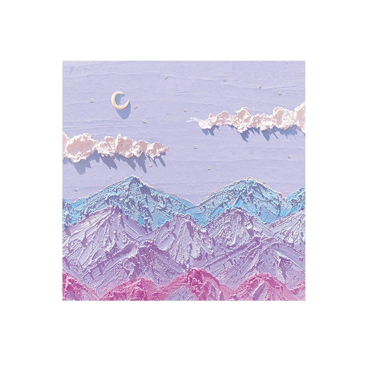 800 Sheets Colorful Oil Painting Sticky Notes Memo Pads Self-Adhesive Notes - 6# V528-STICKER-10PCS-SJBX-578600