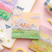 800 Sheets Colorful Oil Painting Sticky Notes Memo Pads Self-Adhesive Notes - 6# V528-STICKER-10PCS-SJBX-578600