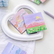 800 Sheets Colorful Oil Painting Sticky Notes Memo Pads Self-Adhesive Notes - 6# V528-STICKER-10PCS-SJBX-578600
