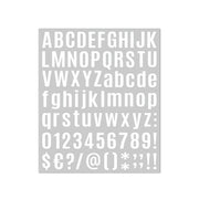 10pcs Letter Stickers Colorful DIY Scrapbooking Water Bottle Greeting Cards - White V528-STICKER-10PCS-WHITE-767844