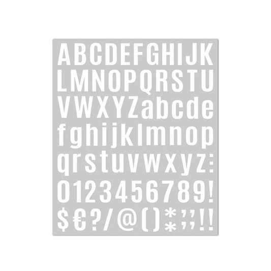 10pcs Letter Stickers Colorful DIY Scrapbooking Water Bottle Greeting Cards - White V528-STICKER-10PCS-WHITE-767844
