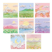 800 Sheets Colorful Oil Painting Sticky Notes Memo Pads Self-Adhesive Notes - 8# V528-STICKER-10PCS-XYFD-709041