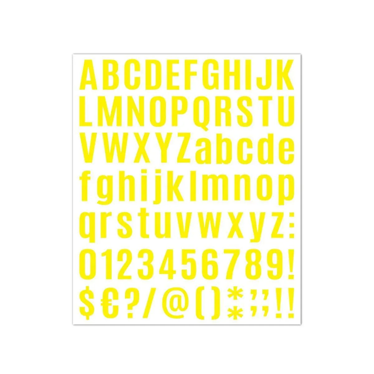 10pcs Letter Stickers Colorful DIY Scrapbooking Water Bottle Greeting Cards - Yellow V528-STICKER-10PCS-YELLOW-367998