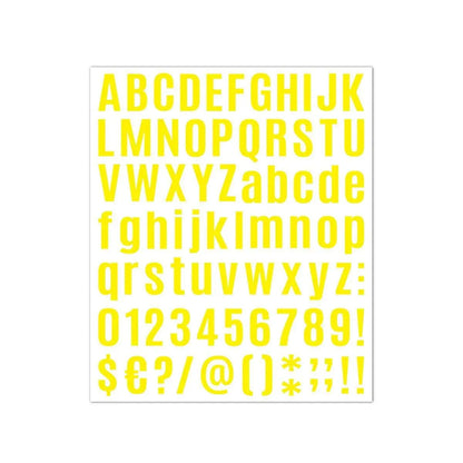 10pcs Letter Stickers Colorful DIY Scrapbooking Water Bottle Greeting Cards - Yellow V528-STICKER-10PCS-YELLOW-367998