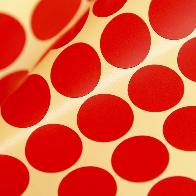 8mm to 50mm Round Dot Stickers Coloured Paper Labels Circles Dot Adhesive Sticky - 50mm 8 Dots -16 Sheets V528-STICKER-16PCS-MIX-50MM-627498