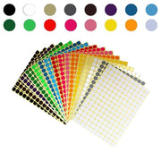 8mm to 50mm Round Dot Stickers Coloured Paper Labels Circles Dot Adhesive Sticky - 50mm 8 Dots -16 Sheets V528-STICKER-16PCS-MIX-50MM-627498