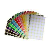 8mm to 50mm Round Dot Stickers Coloured Paper Labels Circles Dot Adhesive Sticky - 50mm 8 Dots -16 Sheets V528-STICKER-16PCS-MIX-50MM-627498