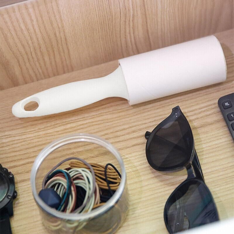 Lint Roller With Refills Sticky Remover Pet Dog Hair Clothes Sofa Dust Cleaning V528-STICKER-2HANDLE10ROLL-58566