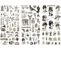 15-Style Creative Student Graffiti Sticker Set Small Fresh Sticker - O-Retro Objects V528-STICKER-FGWJ-880786