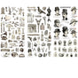15-Style Creative Student Graffiti Sticker Set Small Fresh Sticker - O-Retro Objects V528-STICKER-FGWJ-880786