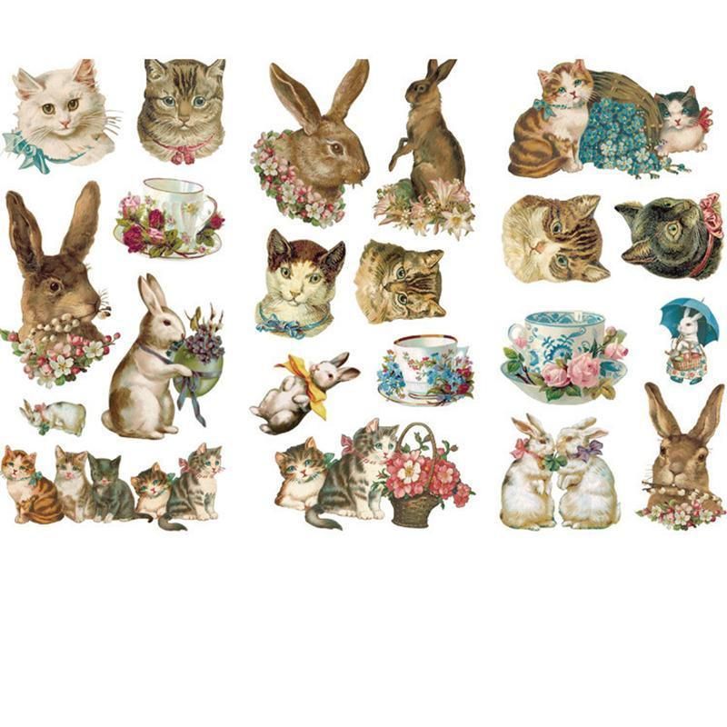 15-Style Creative Student Graffiti Sticker Set Small Fresh Sticker - E-Cute Pet V528-STICKER-KAMC-478930