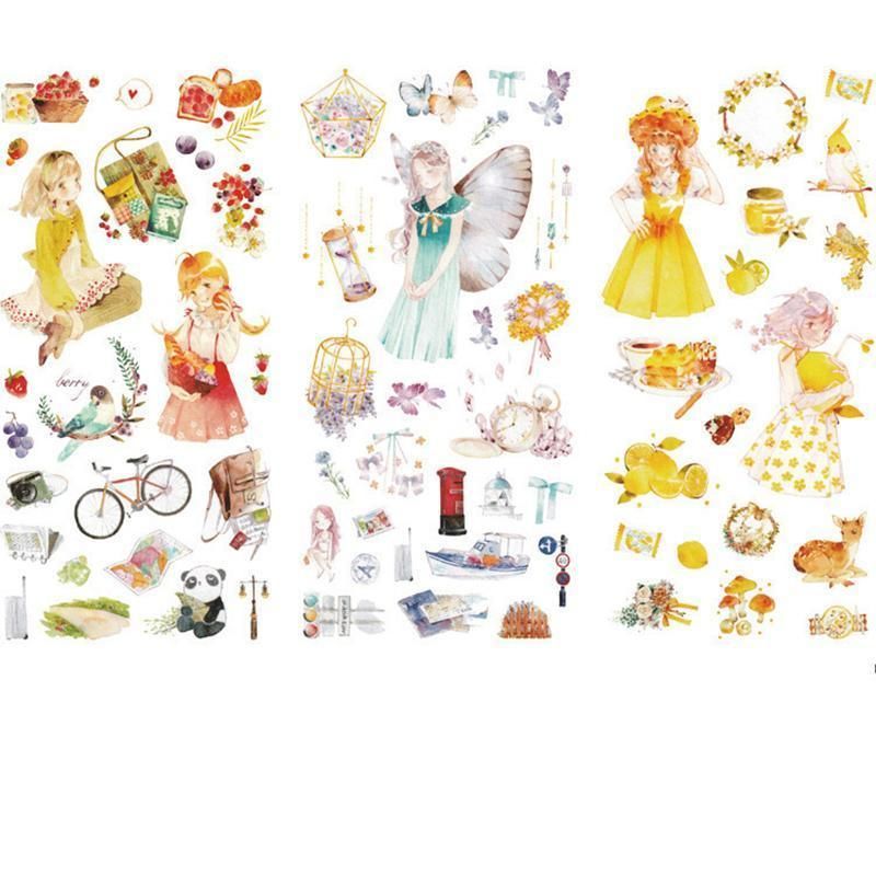 15-Style Creative Student Graffiti Sticker Set Small Fresh Sticker - J-Fashion Clothing V528-STICKER-SSFS-906877