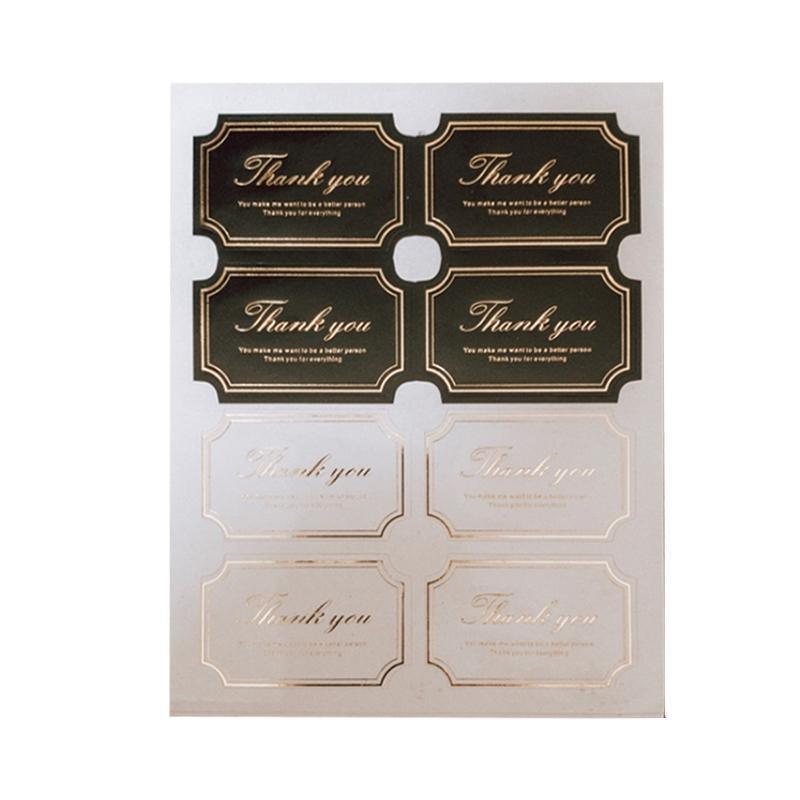 UP TO 80PCS Stickers Labels Thank You Stickers Gift Wrapping Craft Scrapbook DIY - 16*5PCS Style 2 V528-STICKERS-4COLOURS-16X5-826006
