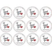 UP TO 80PCS Stickers Labels Thank You Stickers Gift Wrapping Craft Scrapbook DIY - 16*5PCS Style 2 V528-STICKERS-4COLOURS-16X5-826006