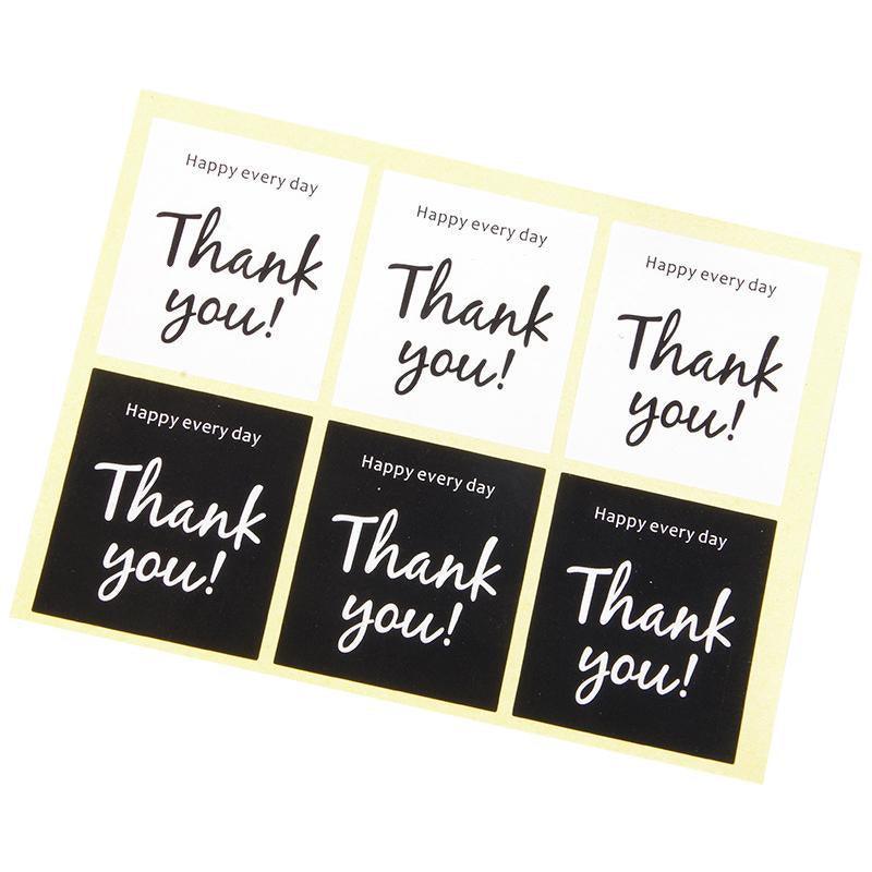 UP TO 80PCS Stickers Labels Thank You Stickers Gift Wrapping Craft Scrapbook DIY - 16*5PCS Style 2 V528-STICKERS-4COLOURS-16X5-826006