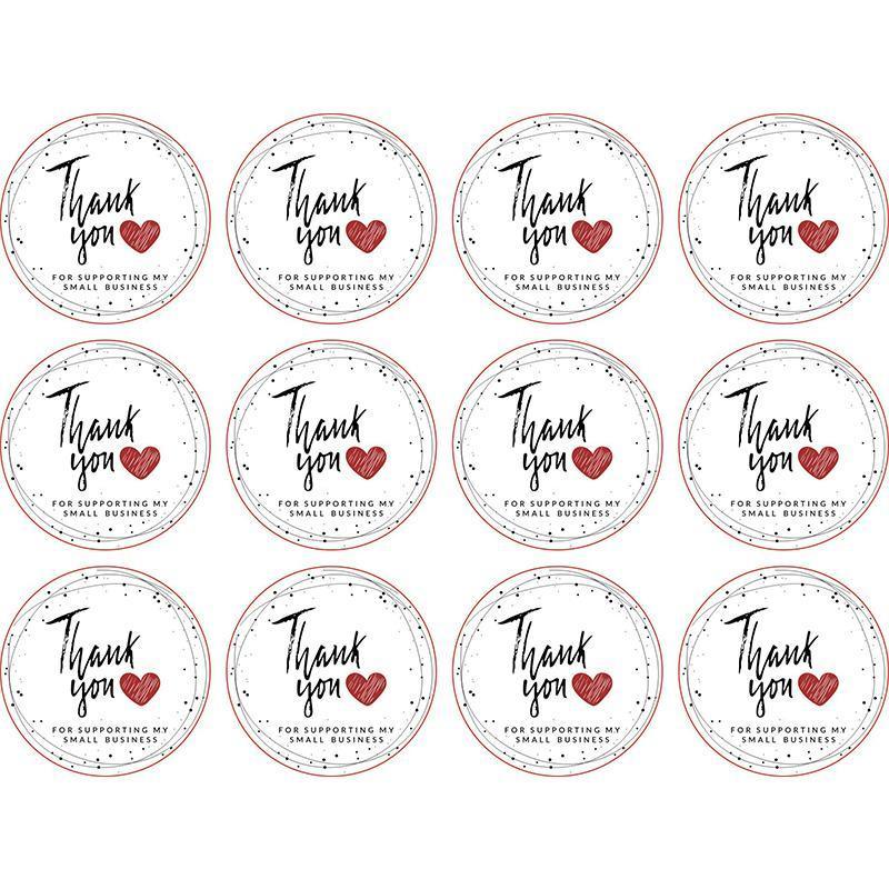 UP TO 80PCS Stickers Labels Thank You Stickers Gift Wrapping Craft Scrapbook DIY - 12*5PCS Style 12 V528-STICKERS-6FLOWERS-12X5-177663