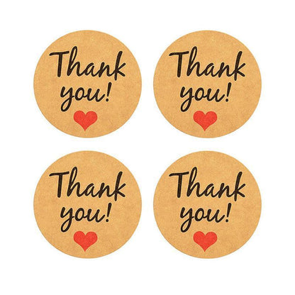 UP TO 80PCS Stickers Labels Thank You Stickers Gift Wrapping Craft Scrapbook DIY - 9*5PCS Style 8 V528-STICKERS-GOLDSTAMP-9X5-122884