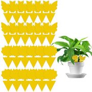 10X Dual Sided Sticky Trap Insect Killer Whitefly Thrip Fruit Fly Gnat - Sunflower 30PCS