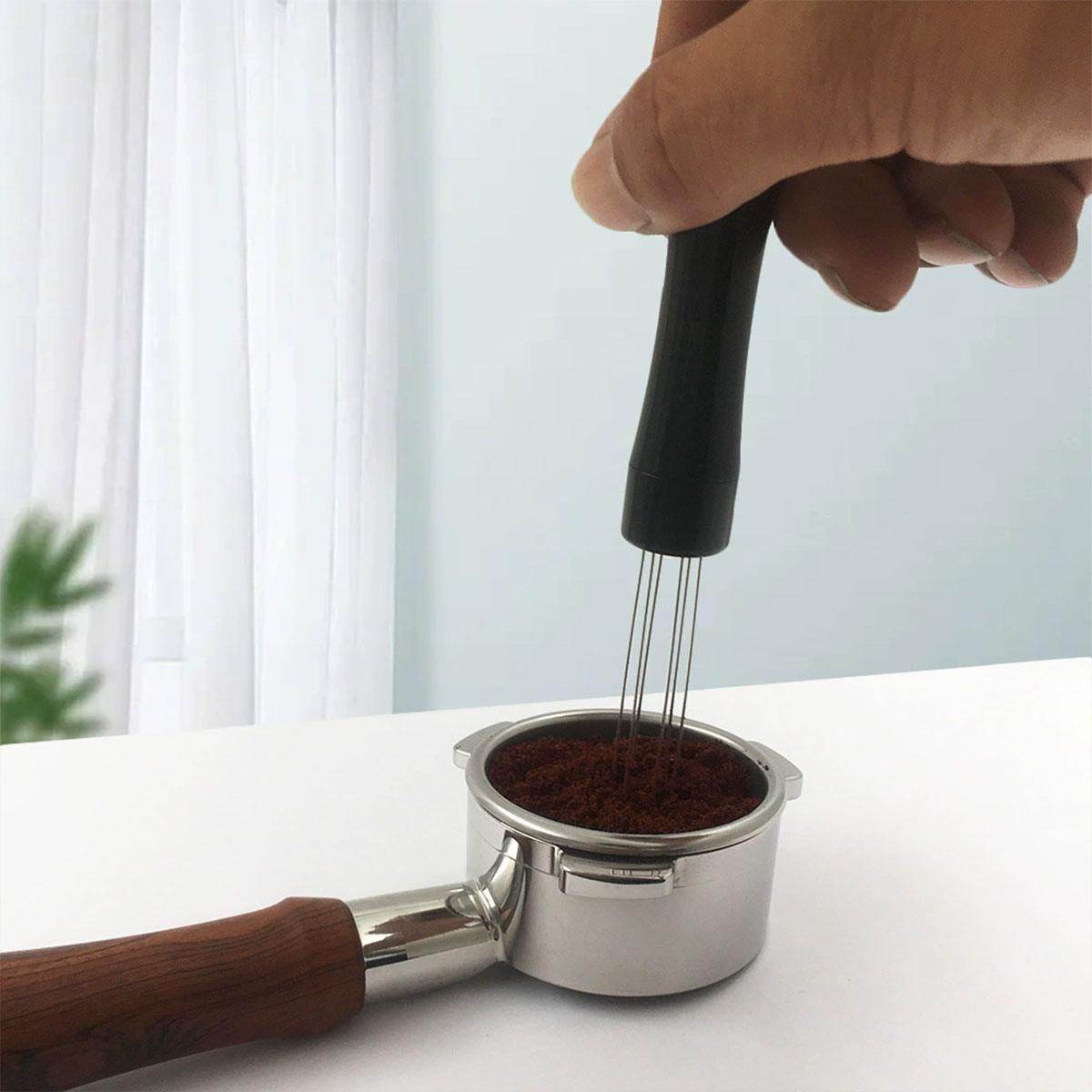 Stainless Steel Coffee Distributor Needle Espresso Stirring Tool Powder Tamper - Silver V528-STIRRINGTOOL-SILVER-849501