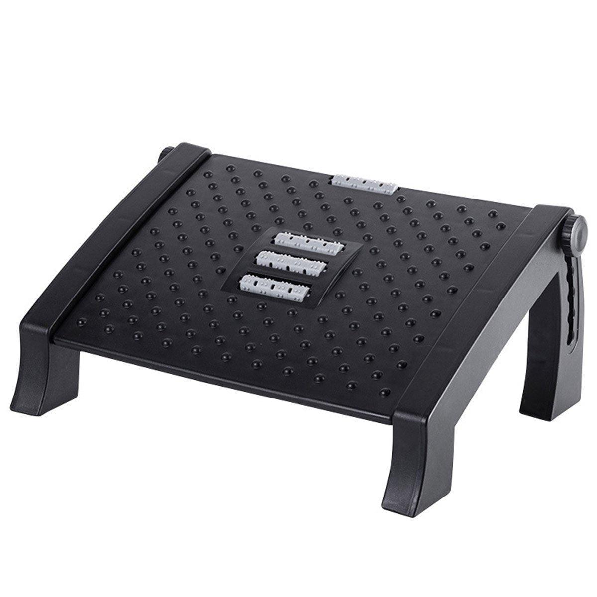 1PC Adjustable Office Foot Rest Pedal Stool Sofa Leg Support for Home or Desk Use - Black V528-STOOL-BLACK-633064