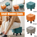 Small Stool Household Sofa Stool Shoes Changing Low Seat for Bedroom and Living - Green V528-STOOL-GREEN-557359