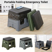 Outdoor Travel Toilet Portable Folding Stool Seat for Camping Hiking and Outdoor - Green V528-STOOL-GREEN-621117