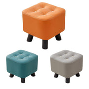 Small Stool Household Sofa Stool Shoes Changing Low Seat for Bedroom and Living - Orange V528-STOOL-ORANGE-313181