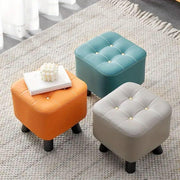 Small Stool Household Sofa Stool Shoes Changing Low Seat for Bedroom and Living - Orange V528-STOOL-ORANGE-313181