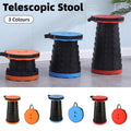 Portable Telescopic Folding Stool Travel Outdoor Seat Compact Retractable Chair - Red V528-STOOL-RED-698092