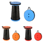 Portable Telescopic Folding Stool Travel Outdoor Seat Compact Retractable Chair - Red V528-STOOL-RED-698092