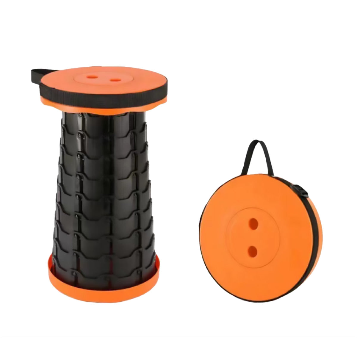 Portable Telescopic Folding Stool Travel Outdoor Seat Compact Retractable Chair - Red V528-STOOL-RED-698092