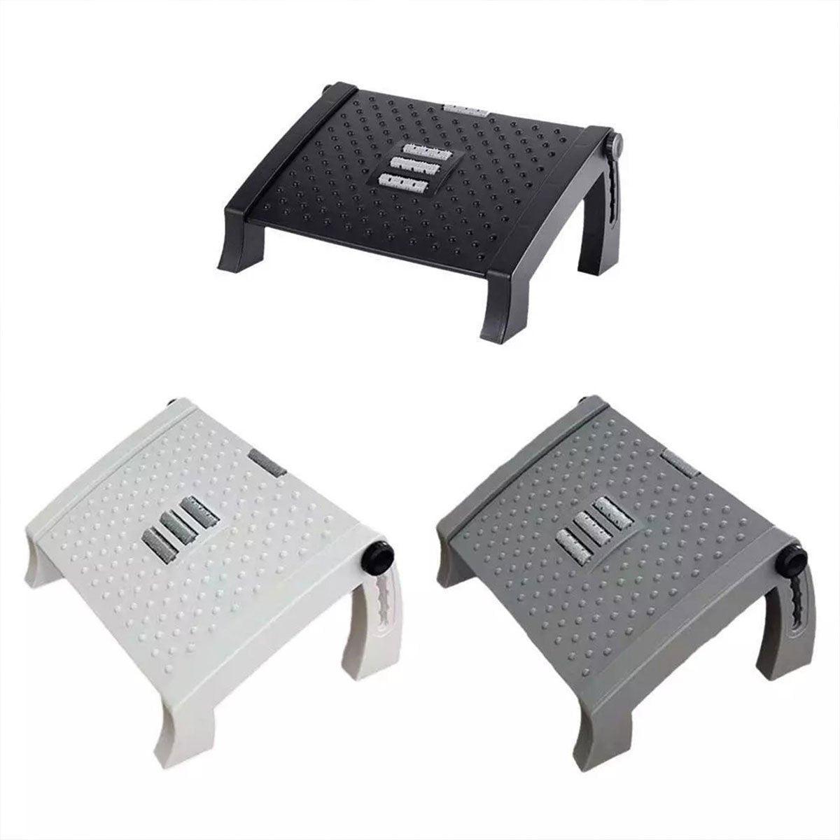 1PC Adjustable Office Foot Rest Pedal Stool Sofa Leg Support for Home or Desk Use - White V528-STOOL-WHITE-735384