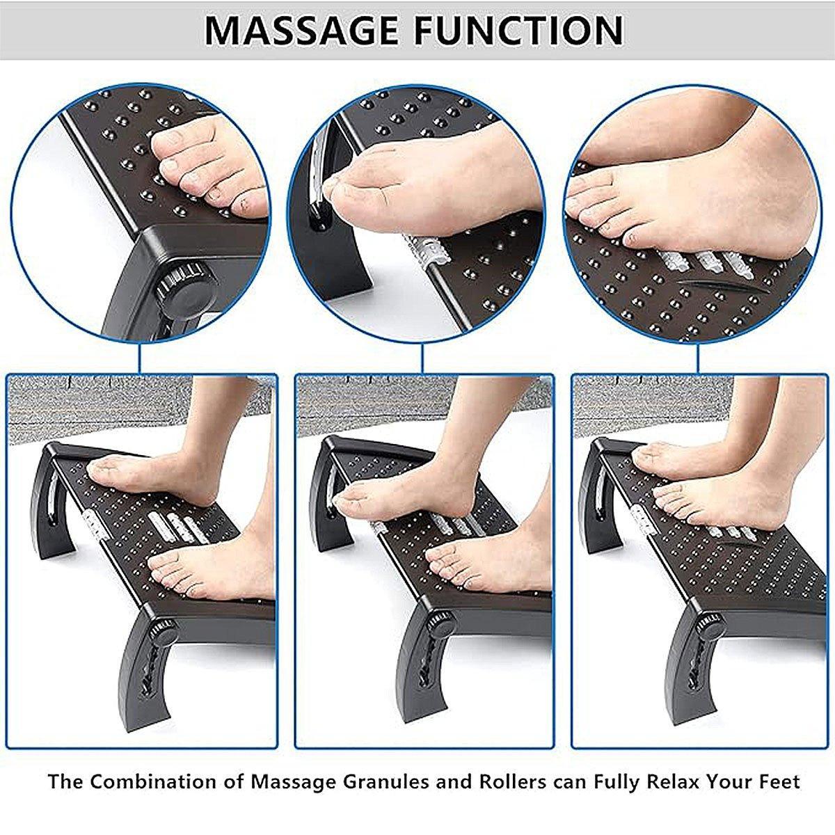 1PC Adjustable Office Foot Rest Pedal Stool Sofa Leg Support for Home or Desk Use - White V528-STOOL-WHITE-735384