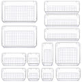 Transparent Plastic Drawer Organiser Set Multifunctional Desktop Storage Box - 13PCS V528-STORAGE-13PCS-363437