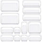 Transparent Plastic Drawer Organiser Set Multifunctional Desktop Storage Box - 13PCS V528-STORAGE-13PCS-363437