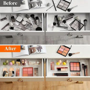 Transparent Plastic Drawer Organiser Set Multifunctional Desktop Storage Box - 13PCS V528-STORAGE-13PCS-363437