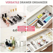 Transparent Plastic Drawer Organiser Set Multifunctional Desktop Storage Box - 13PCS V528-STORAGE-13PCS-363437