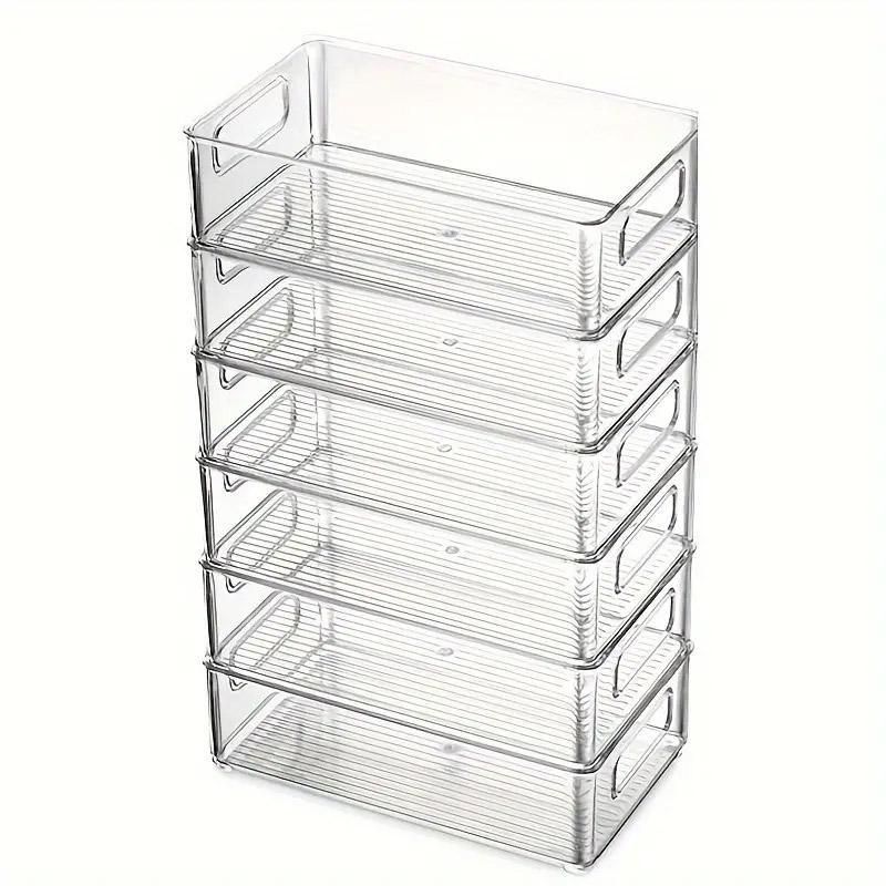 6pcs Transparent Fridge Organizer Storage Box for Kitchen and Food Organization V528-STORAGE-6PCS-689100